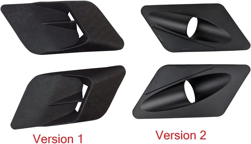 RedCap Black Body Plastic Front Side Fender Vent For Taotao Hawk Boulder Vitacci IceBear RPS TrailMaster 110B 50cc 70cc 90cc 110cc Quad ATV (Version 2) - Image 4